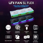 Lian Li UNI Fan SL Flex 120mm ARGB, 3 Pack, Controller Included - Image 2