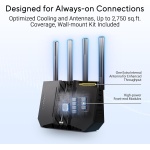 ASUS RT-BE9700 WiFi 7 Router - Tri-Band (6GHz), 9.7 Gbps, x2 WAN, Mesh - Image 4