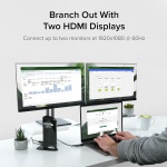 Plugable Universal Laptop Docking Station Dual HDMI Monitor for Windows and Mac - Image 3