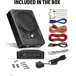 Planet Audio P8AWK 8 Inch Under Seat Powered Car Subwoofer, 8 AWG Wire Kit - Image 5