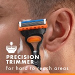 Gillette Fusion5 Razors for Men, 1 Razor, 4 Blade Refills, Lubrastrip for a More - Image 8