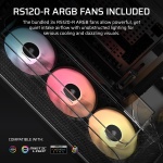 CORSAIR AIR 5400 RS ARGB Triple-Chamber Panoramic Mid-Tower PC Case – Black - Image 6