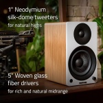 Fluance Ai41 Powered 2-Way 2.0 Stereo Bookshelf Speakers with 5" Drivers, 90W - Image 3