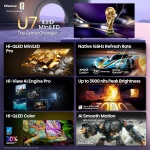 Hisense 100" U7 Mini-LED ULED 4K UHD Best Premium Gaming Smart Google TV - Image 4